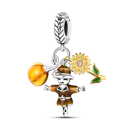 Flowers Series 925 Sterling Silver Sunflowers Tulip Carnation Charms Fit Original Bracelet  For Women Jewelry Making