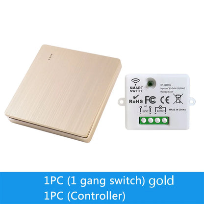 86 Wireless Smart RF 433 Mhz 100-220 V Wand Panel mit Fernbedienung Mini Relais Empfänger Hause Led licht Lampe Schalter
