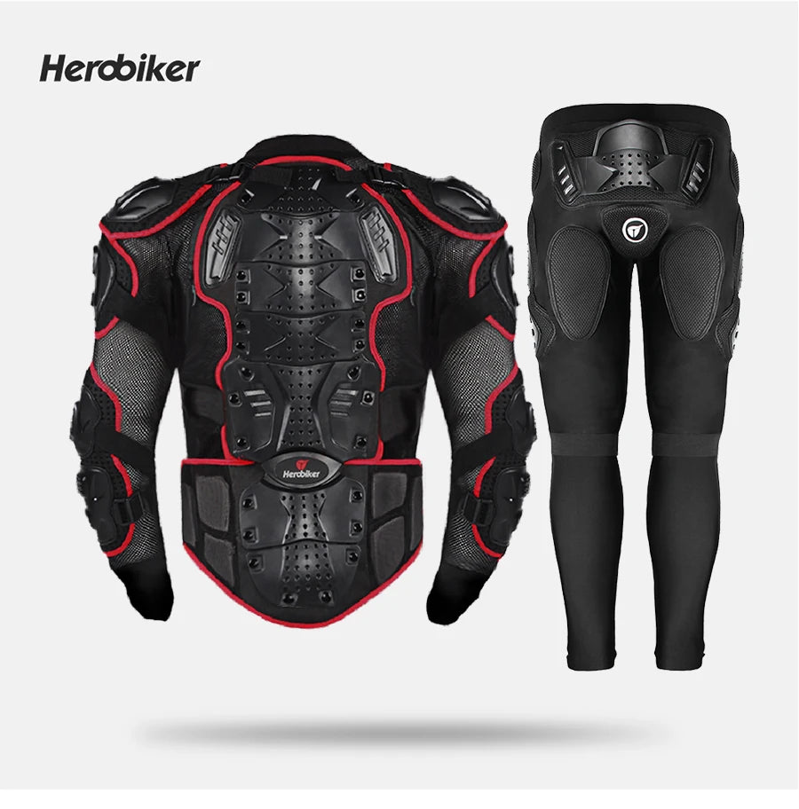 5XL Motorcycle Jackets Men's Full Body Armor Protection Jackets Motocross Enduro Racing Moto Protective Equipment Clothes.
