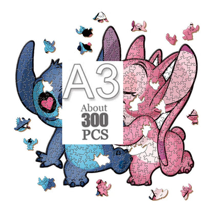 Cartoon animal wooden puzzle Film elements figure Popular classics wood jigsaws for adult kids Educational toy