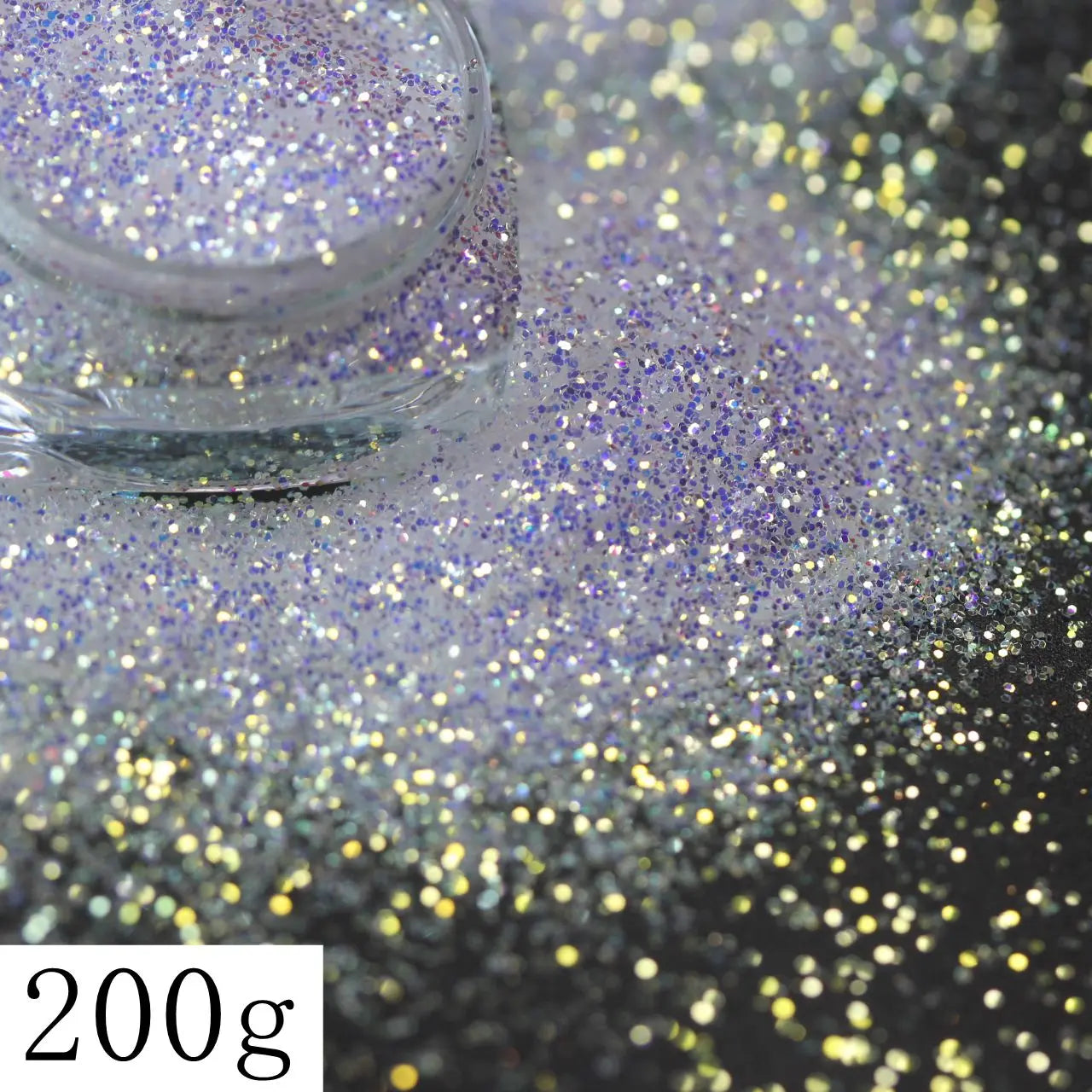 Ultra Fine Colorful Spark - Solvent Resistant White Iridescent Glitter -  - 015 Size, 0.5 mm