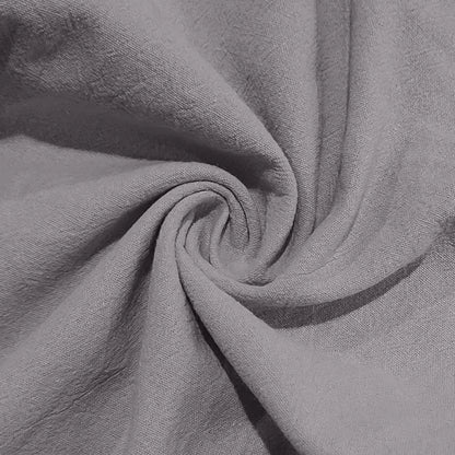 2025 Cross-border American Four Seasons Linen Men's Casual Suit Loose Long Sleeve Pants Shirt Suit Men's