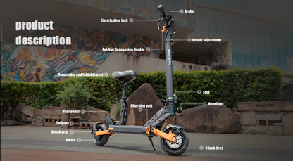 KuKirin G2PRO Foldable Adult Electric Scooter, E-Scooter, 45km/h Electric Kick Scooter, 600W Skateboards, 48V 15.6Ah Kickboard.