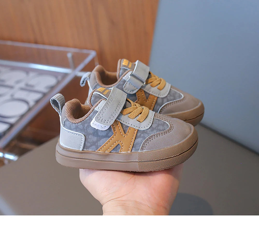 2025 Designers Kid's Sneakers PU Leather Waterproof Infant Baby Toddler Shoes Ergonomics Girl's Sneakers Children's Sport Shoes