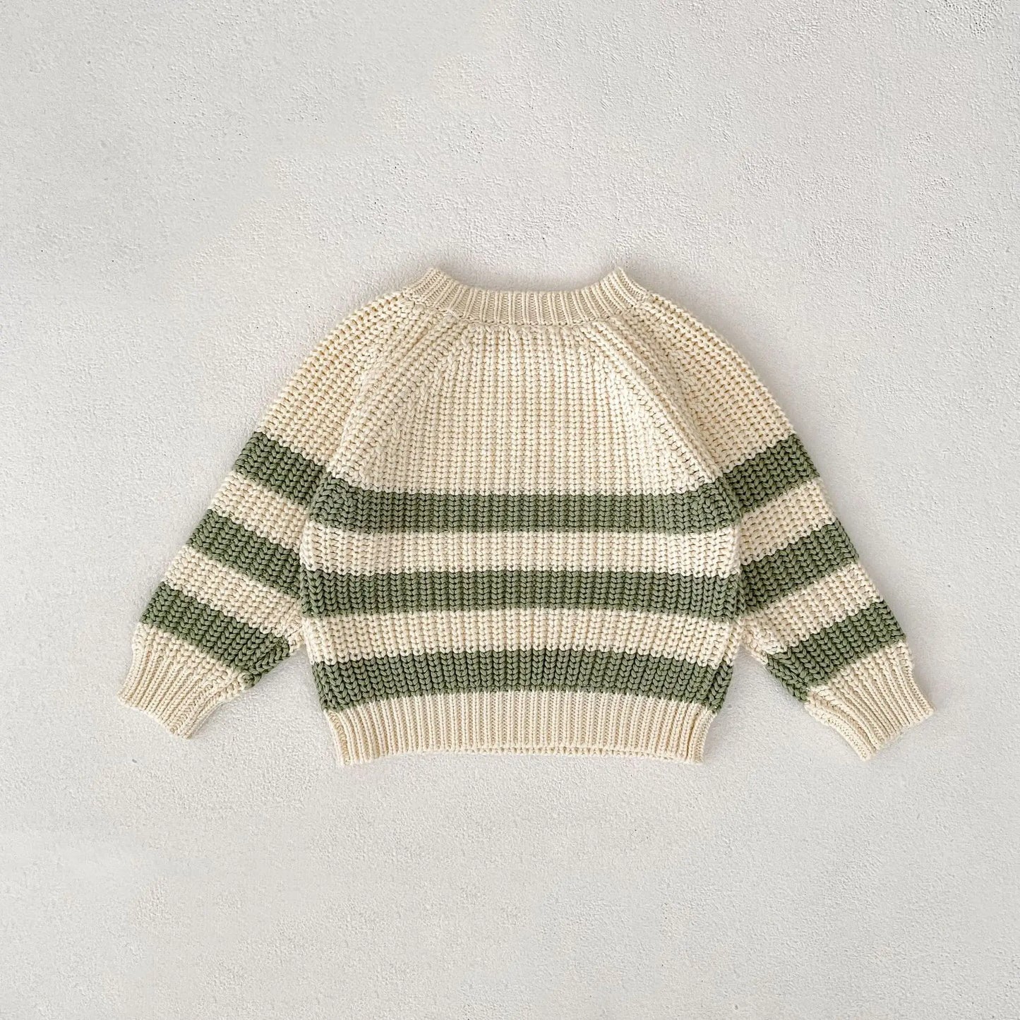 Baby-Pullover für Herren und Damen, neue Herbst-Stile für Säuglinge und Kleinkinder, gestreifte Strickoberteile und Hosen-Sets.