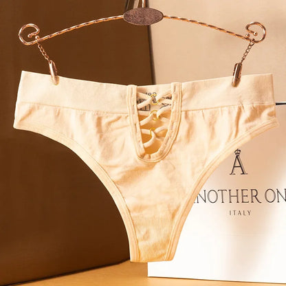 Women's Sexy Panty Seamless Thong Female Intimate Clothes Low Rise Comfort Underwear Lady's Soft Underwear Solid Color Lingerie.