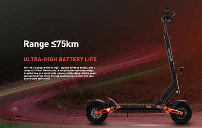 JOYOR T10 Adult Electric Scooter 1000W*2 Motor 60V18AH Battery Off-Road Escooter 10" Off-Road Tire Foldable E-Scooter.