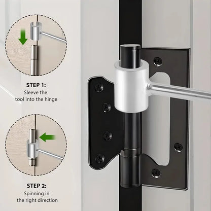 Doppelseitiges Scharnier-Einstellwerkzeug Reparaturschlüssel für Türen Schränke Möbel Haushalt mit Rundbolzen langlebige praktische Handwerkzeuge ideal für Zuhause Werkstatt zeitsparend multifunktional und robust