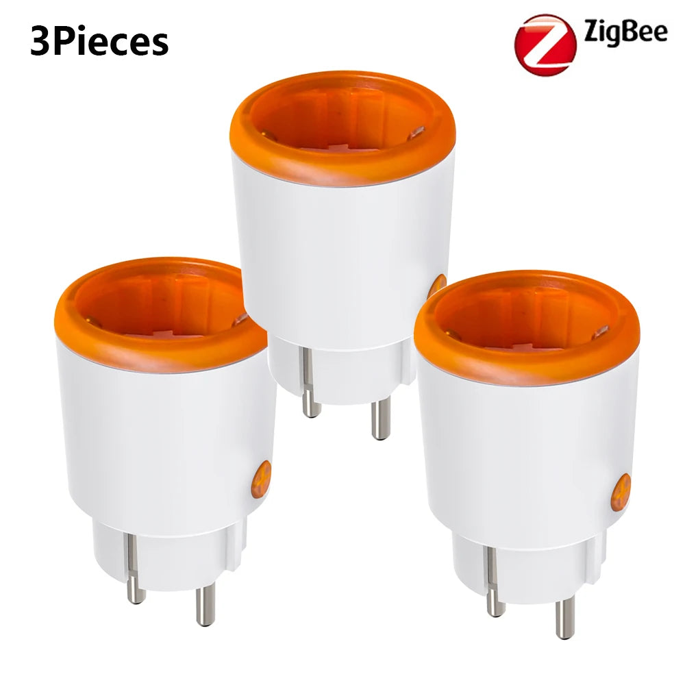 Zigbee Smart Plug 16A EU Smart Steckdose mit Power Monitoring Timing Funktion Sprachsteuerung über Homekit Alexa Google Home Yandex
