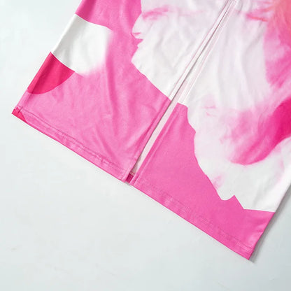 Gedruckt Spaghetti Hot Backless Maxi Kleid Frauen Mode Schlank Elegante Kontrast Patchwork Halter Kleider Herbst Lange DressZ