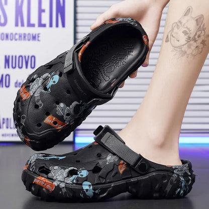 Plus Size 46 47 Men's Summer Clogs Sandals Eva Slippers Men Fashion New Flat Sandals Men Women Leisure Slides Men Casual Shoes.