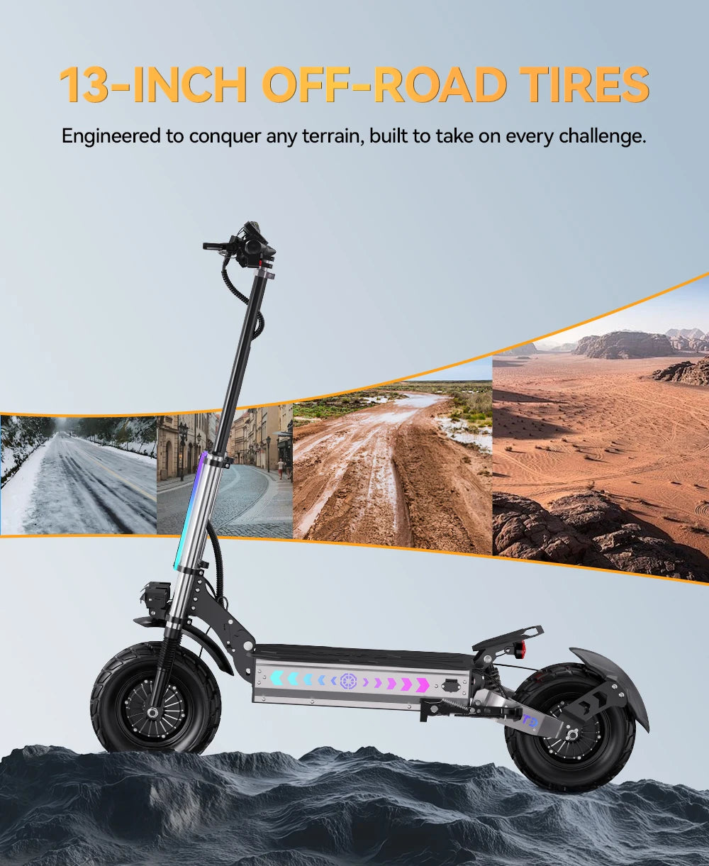 OOTD T90 Foldable Adult Electric Scooter, 85km/h E-Scooter, 4200W Electric Kick Scooter, 60V 31.2Ah Skateboards Kickboard, 100km.