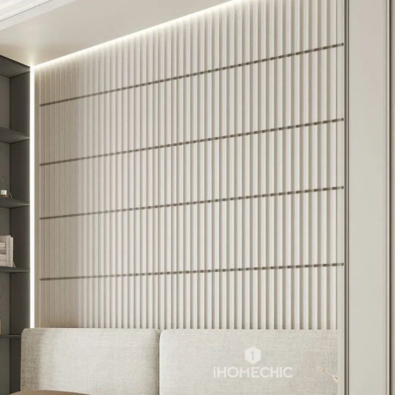 12pcs 30cm 3D Wall Panel Venetian blinds mouldings Living Room Background Decal Tile Mold 3D wall sticker bathroom kitchen wall