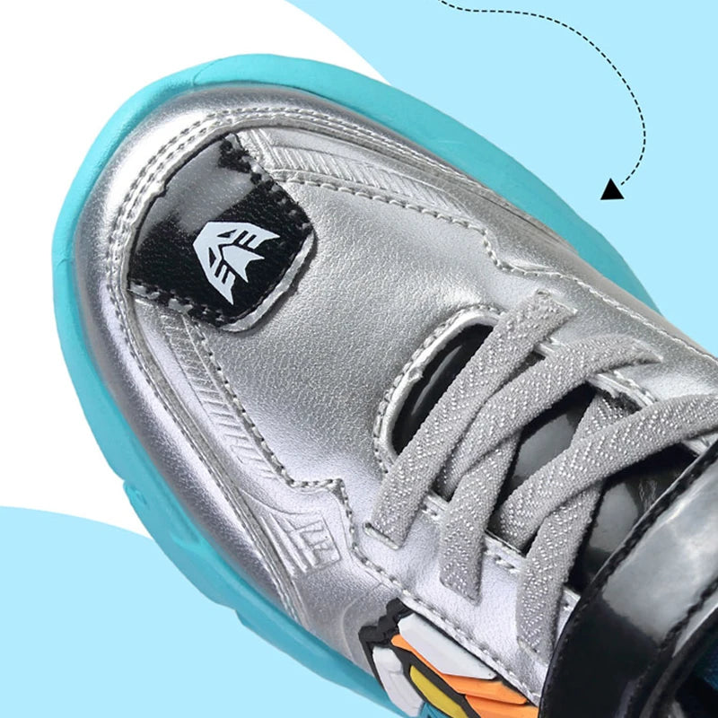 Kids Casual Shoes Boys Leather 5-15y Children Tennis Fashion Sneakers Toddlers Outdoor Cartoon Size 28-39.