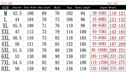 Men's Tracksuit Suit New Arrive Tracksuit Mens Casual Solid Solor Sweatpant Set Unisex Jogging Suit MEN Plus Size 6XL 7XL 8XL.