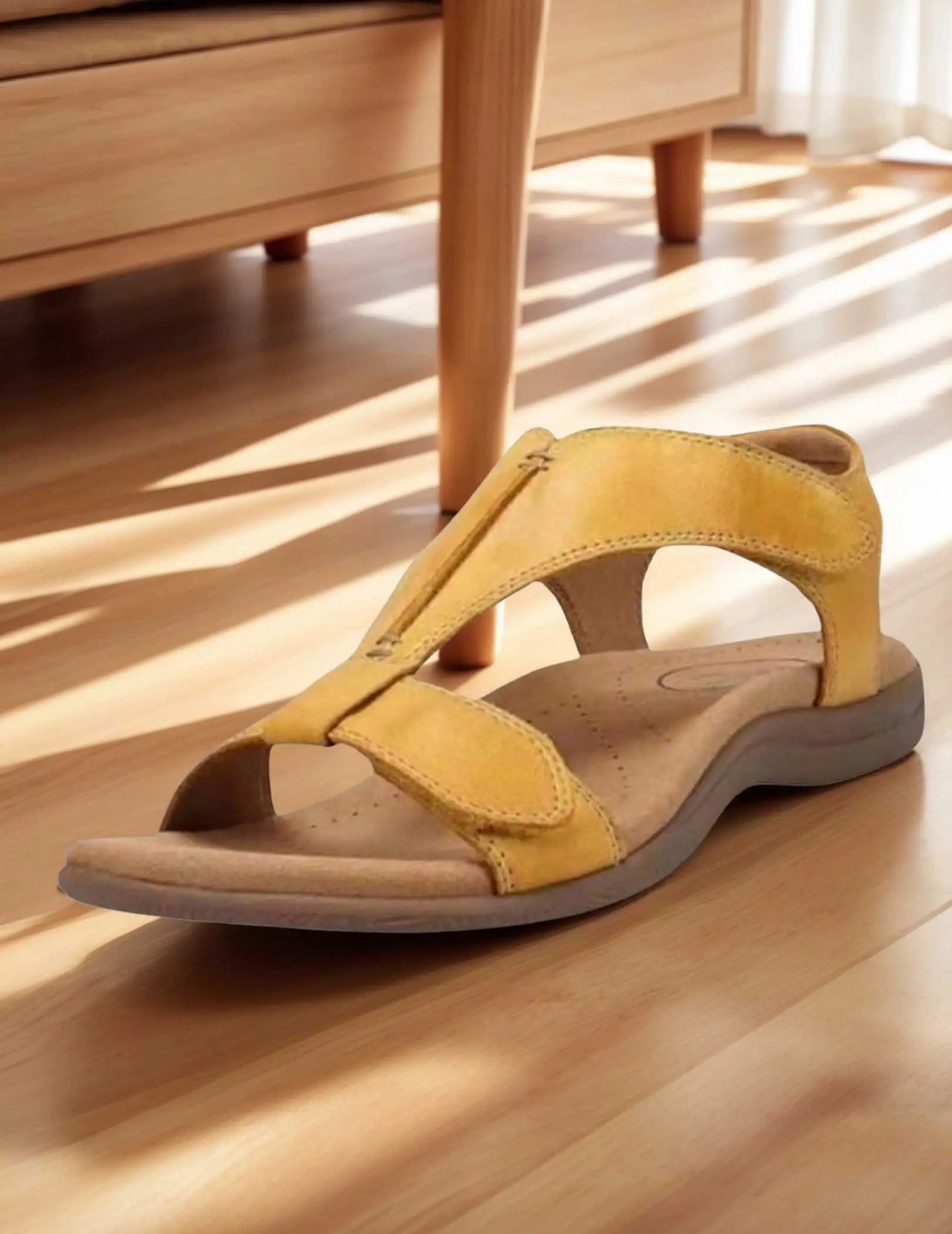 Women Arch Support Sandals Open Toe Sandals Hook and Loop Fastener Flat Sport Sandals Casual Walking Sandals for Party Vacation.