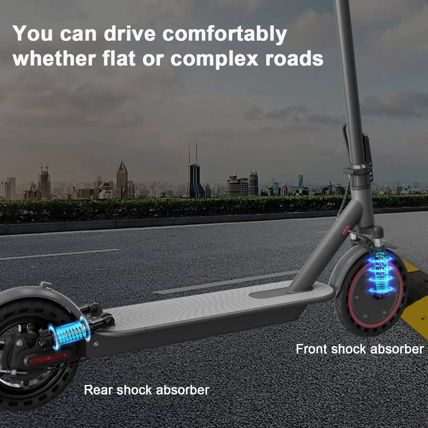JUICEASE Adult Electric Scooter 31/35km/h 500W/1000W 35KM/50KM Long Range 8.5/10Inch Tyre 10.5/14.5Ah Large Battery Kick Scooter