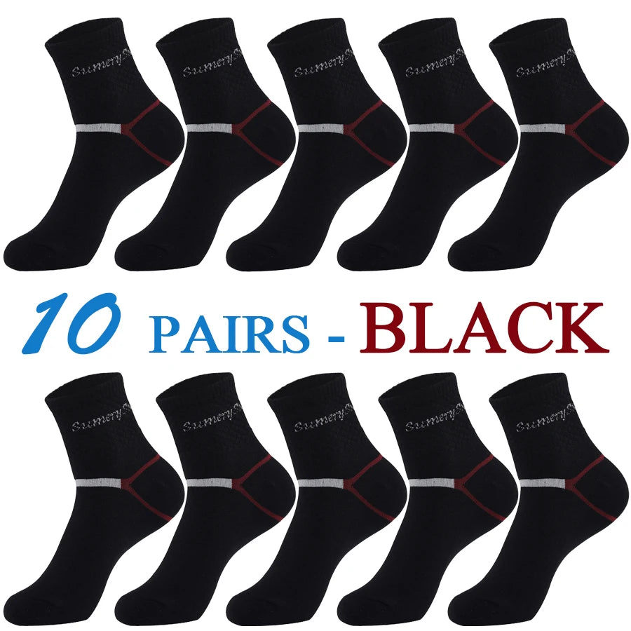 5 Pairs/Lot Running Socks Men Sports High Quality Cotton Colorful Outdoor Cycle Casual Breathable Long Sock Male Gifts 5 Styles