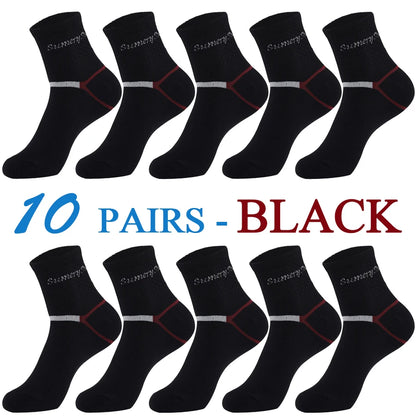 5 Pairs/Lot Running Socks Men Sports High Quality Cotton Colorful Outdoor Cycle Casual Breathable Long Sock Male Gifts 5 Styles