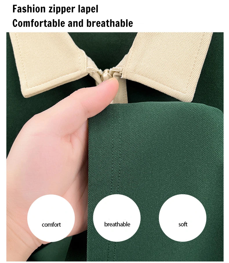 Designer brand fashion short sleeve polo shirt men luxury pony embroidery breathable summer color blocked high-end Paul T-shirt.