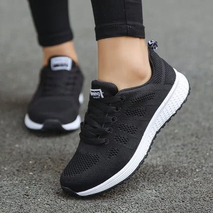 Fashion Breathable Women Casual Shoes  Walking Mesh Flat Shoes Woman White Sneakers Women 2022 Tenis Feminino Female Shoes.