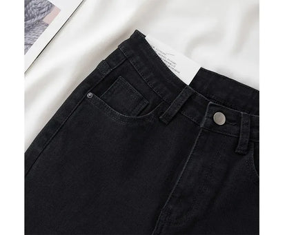 High Waist Slim Fit Jeans Women's Spring Summer Autumn Fashionable Nine Points Elasticity Pencil Pants Tightening And Lengthenin