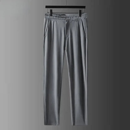 2025 Summer New Fashion Solid Color Comfortable Breathable Sports Suit Men's Business Leisure Loose Size Two-Piece Set M-4XL.