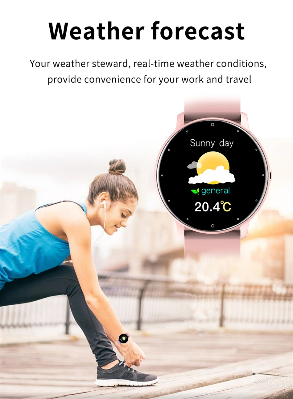 LIGE Smart Watch Men Women Full Touch Screen Sport Fitness Watch Man IP67 Waterproof Bluetooth For Android IOS Smartwatch Men.