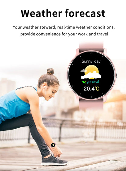LIGE Smart Watch Men Women Full Touch Screen Sport Fitness Watch Man IP67 Waterproof Bluetooth For Android IOS Smartwatch Men.