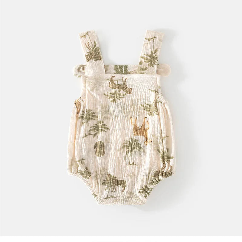 Sommer Baby Hosenträger Body Kleinkind Mädchen Süße Blumen Overall Infant Dünne Cartoon Tier Ein Stück.