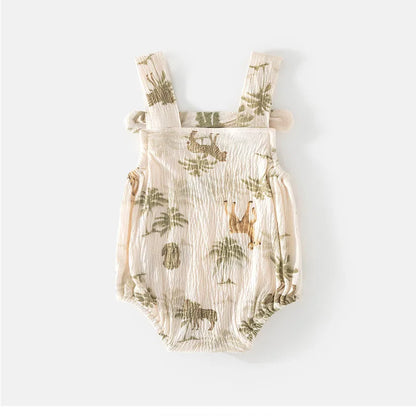 Sommer Baby Hosenträger Body Kleinkind Mädchen Süße Blumen Overall Infant Dünne Cartoon Tier Ein Stück.