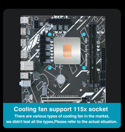 G613 DIY Gamer Motherboard with 11th Core CPU 0000 ES 2.2GHz 8C16T (Refer to i7 11800 ) DDR4 1151 Mainboard.