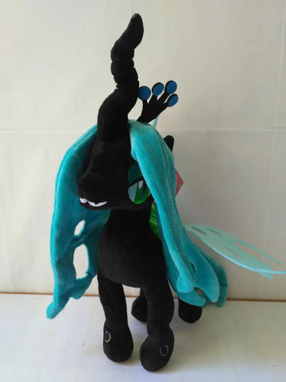 [ Funny ] Movies & TV 32cm little horse Queen Chrysalis plush toy high Quality soft PP cotton stuffed doll model baby kids toys.