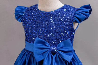 Performance Formelles Partykleid für Mädchen, Kinderkleidung, Paillettenkleider, aktive Kleider für Mädchen, Kinderkleidung, Schwarz, 3 bis 10 Jahre