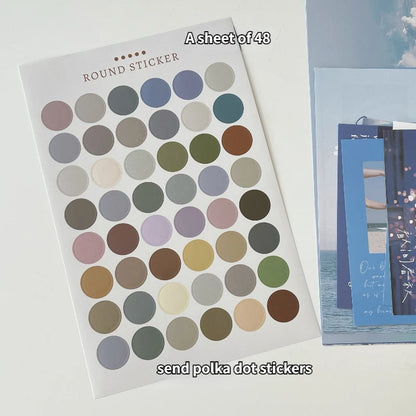 Ins Nordic Retro Wall Decorative Photo Card Stickers Bedroom Art Postcard Decoration DIY Wall Card Stickers Photography Props.