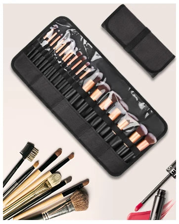 Makeup Bag Portable Cosmetic Bag Large Capacity Travel Makeup Case Organizer Black For Women Toiletry Bag for Girls Traveling.