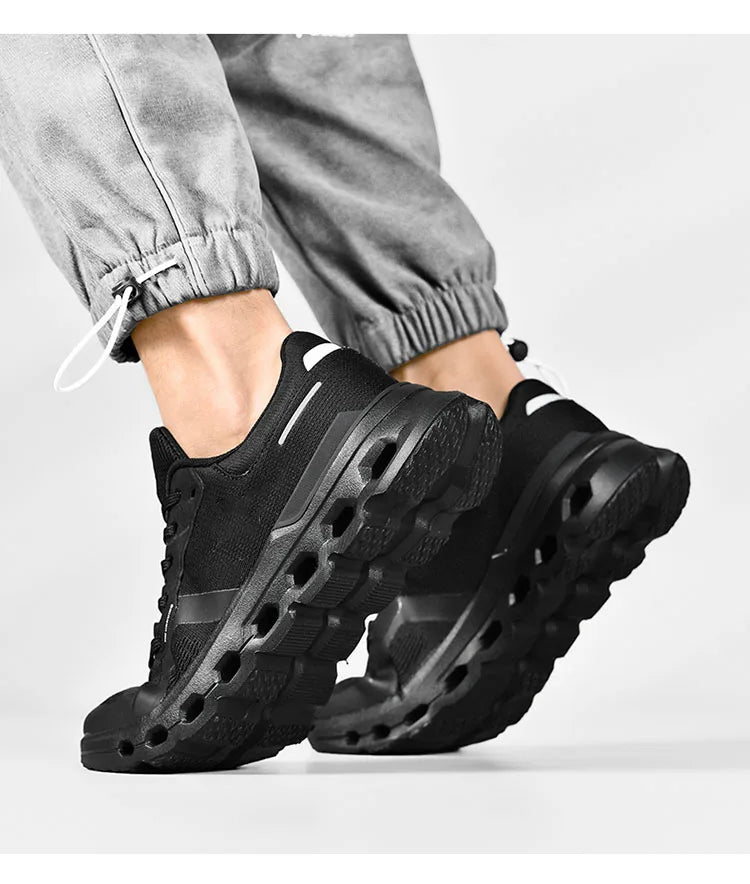 2025 Summer Cushion Men's Running Shoes Breathable Mesh Brand Sneakers Men Jogging Shoes Lightweight Non-Slip Men Athletic Shoes