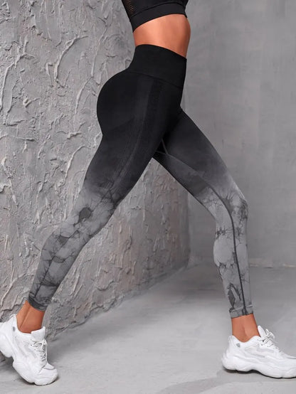 Yoga Pants Women Seamless Leggings Push Up Sports Fitness Joggings High Waist Gym Workout Scrunch Tie Dye Running Leggings.