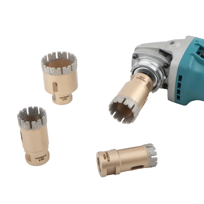 6mm-120mm M14 Gewinde Gelötete Diamantkernbohrer Lochsäge Keramikfliesen Granit Marmor Lochöffner Werkzeuge Trockenbohrer