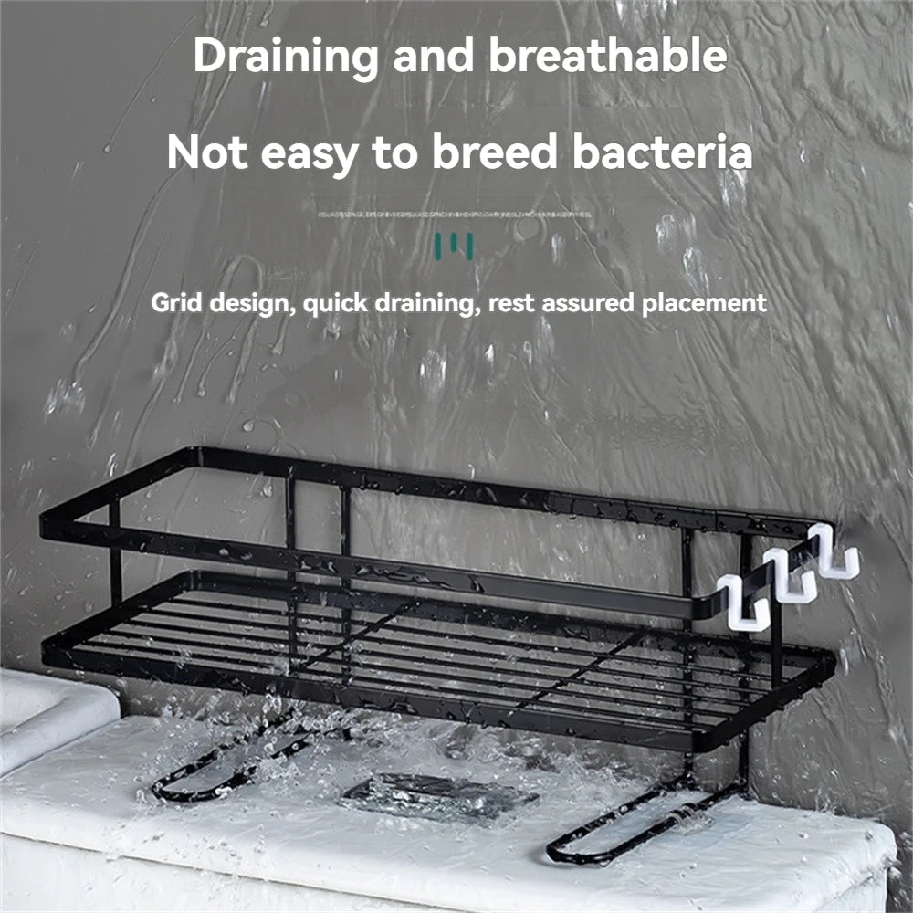 1 Stück Badezimmer-Einzel- und Doppelschicht-Toilettenpapierregal, multifunktionales Badezimmer-Lagerregal ohne Bohren, Badezimmerregal