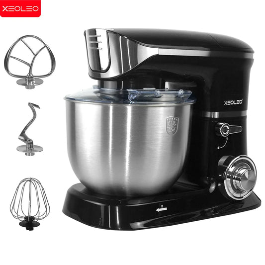 XEOLEO Electric Stand Mixer Kitchen Chef Machine 1300W Dough Mixer Maker 5L Egg Beater Kneader Food Blender.