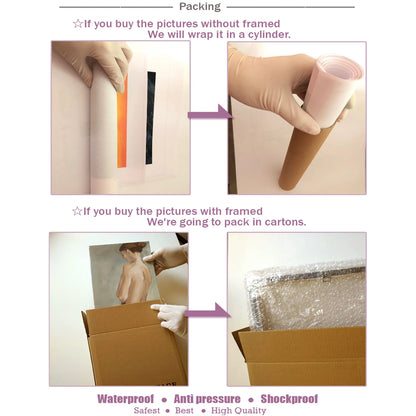 5 Pcs Sea Sunset in Waves Canvas Painting - Modular Wall Art Poster Prints for Living Room Home Decor.