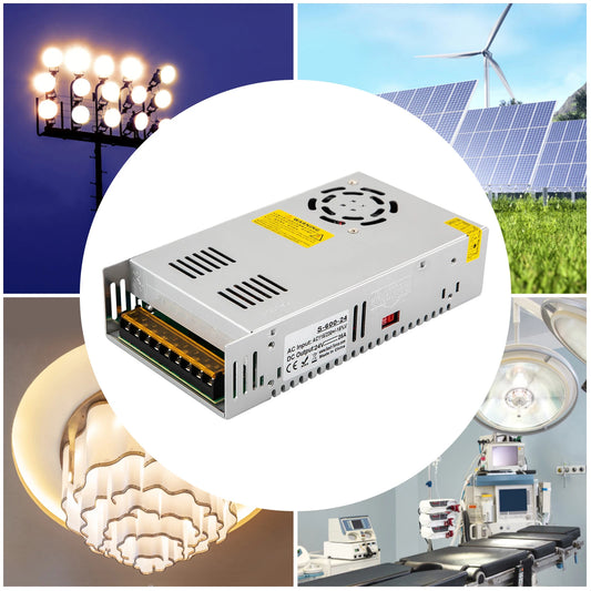 Power Supply 25A/20A 600W/1000W Voltage Converter AC 220V to DC 24V/48V Transformer Switching Power Supply, Adapter.