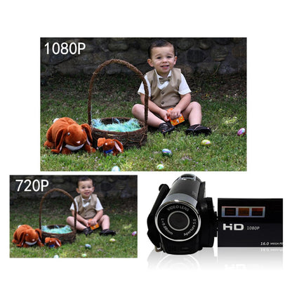 16MP 1080P Digital Video Camera Recorder 16X Digital Zoom Built-in Microphone Speaker 2.4Inches TFT Screen Lightweight Camcorder.