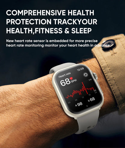 2025 New For Huawei Xiaomi Smart Watch Men Women 1.85-Inch HD AMOLED Full Touch Screen IP68 Waterproof Bluetooth Call SmartWatch.