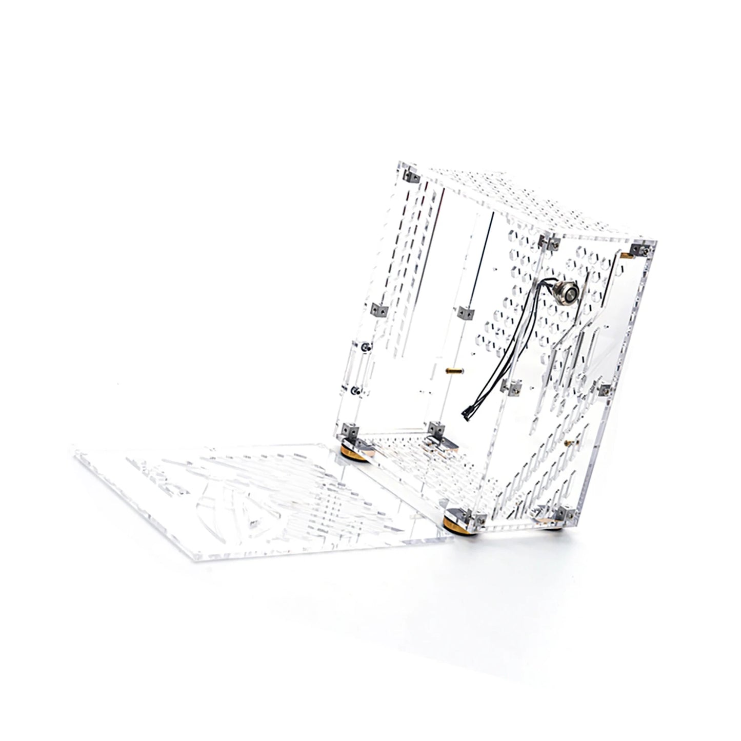 Portable Small Computer Case  Shell Compact PC Case Desktop PC Case Mini-ITX Motherboard FLEX Power Supply PC chassis.