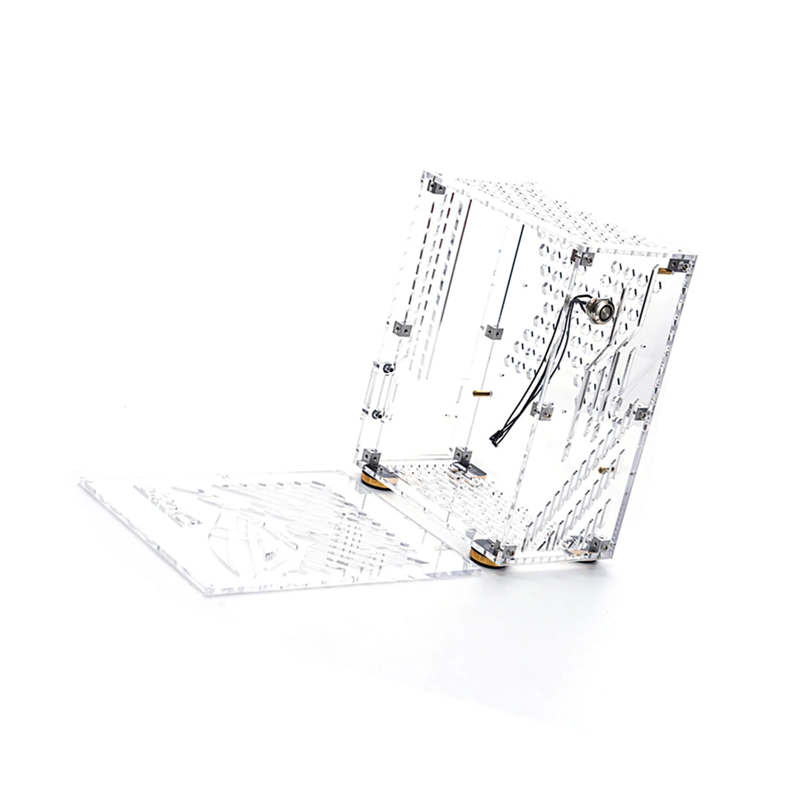 Portable Small Computer Case  Shell Compact PC Case Desktop PC Case Mini-ITX Motherboard FLEX Power Supply PC chassis.