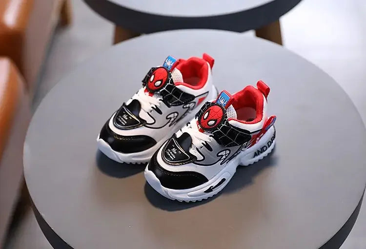 2024 New Arrival Disney Children Casual Shoes Fashion Cartoon Spiderman Boys Sneakers Kids Outdoor Shoes Sport Shoes for 1-6Y.