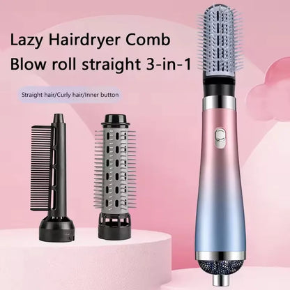 Tinsol hair dryer comb professional curling iron 3 in 1 hot air comb curling straightener roller hair dryer hair dryer brush