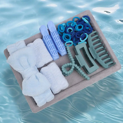 58-Piece Hair Accessories Set Butterfly End Hair Ties Shark Clip Flower Hair Grips Hair Bands Hair Accessories for Women Girls